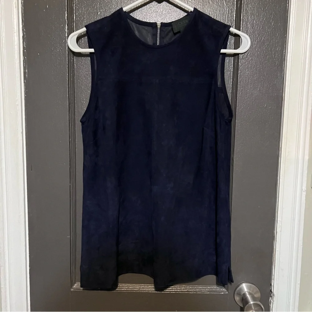 100% leather J. Crew Top